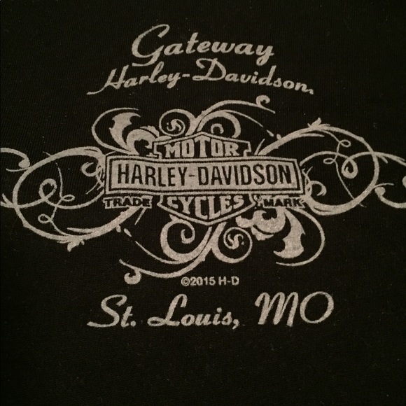 Harley-Davidson Tops - Harley Davidson black and white shirt